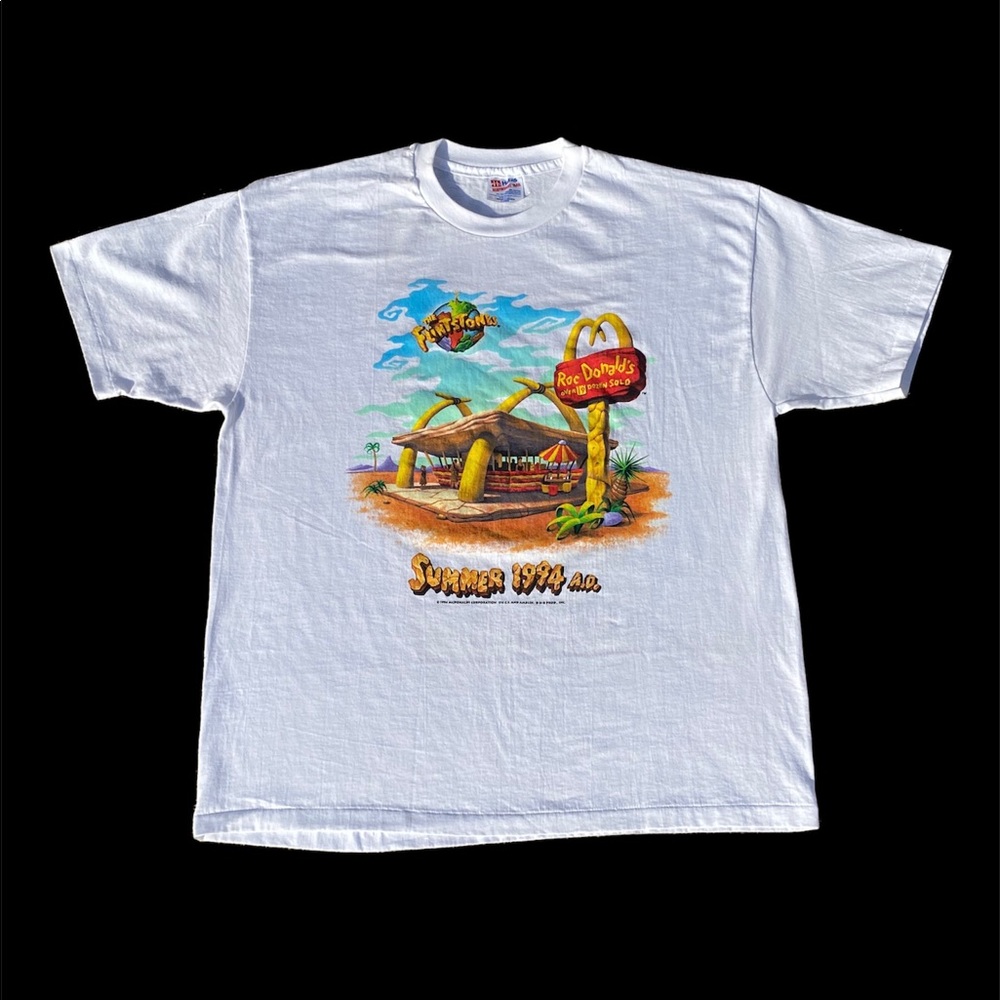 Vintage Flintstone McDonald’s Movie Promo Tee